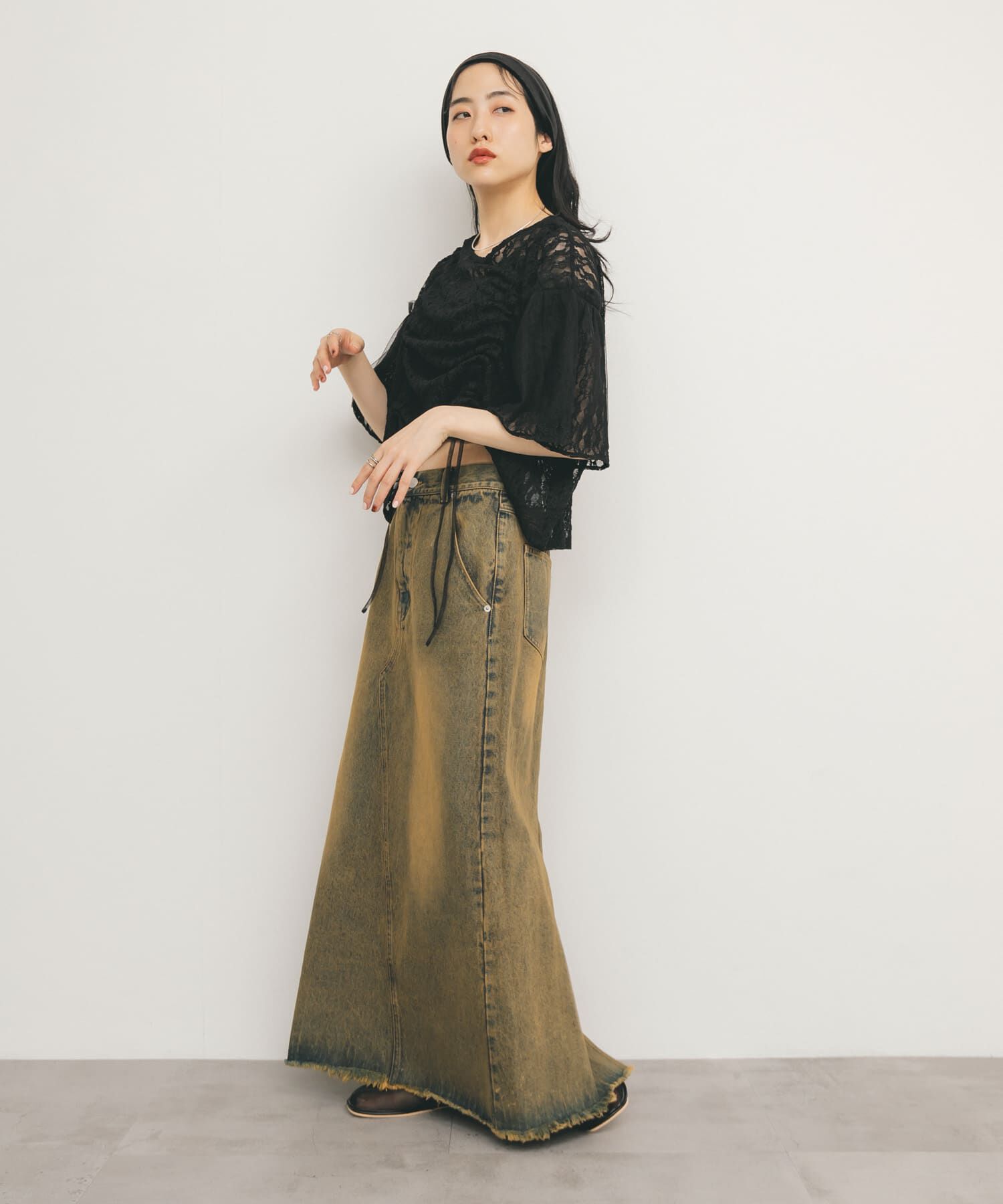  「ドロストレーストップス」|シャツ・ブラウス|