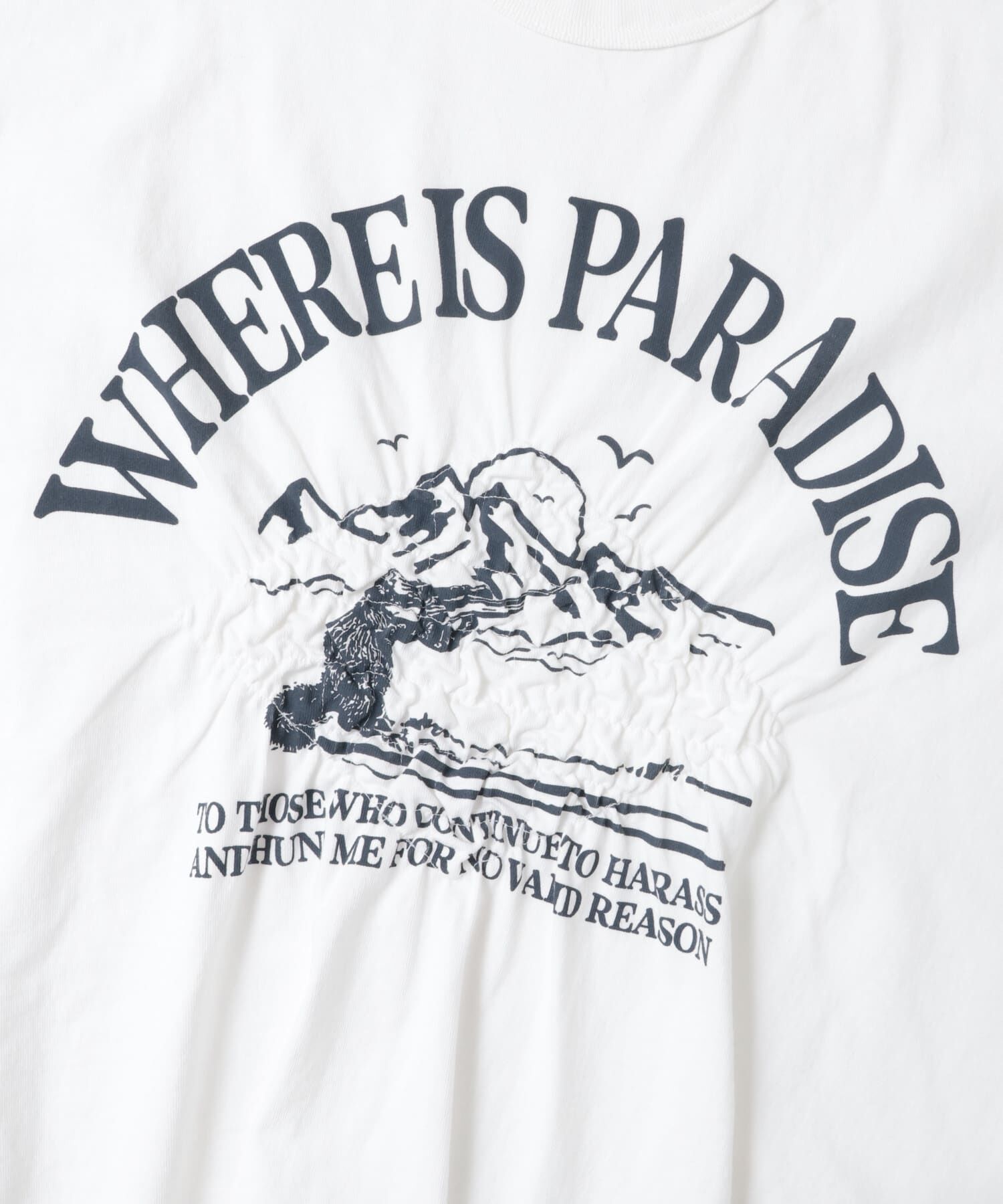  「シャーリングプリントTEE」|Tシャツ・カットソー|