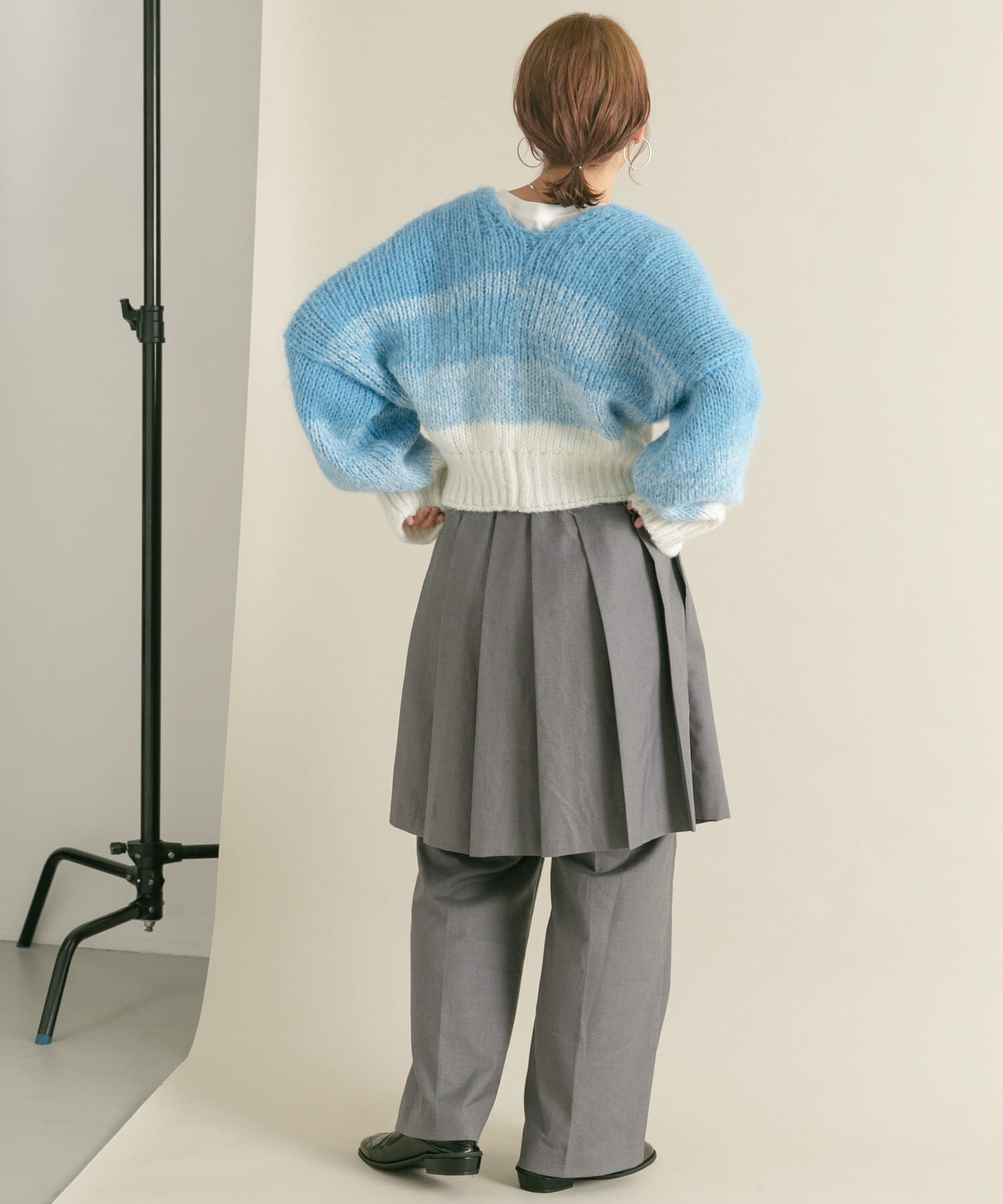  「『WEB/一部店舗限定』グラデーションショートカーディガン」|カーディガン|