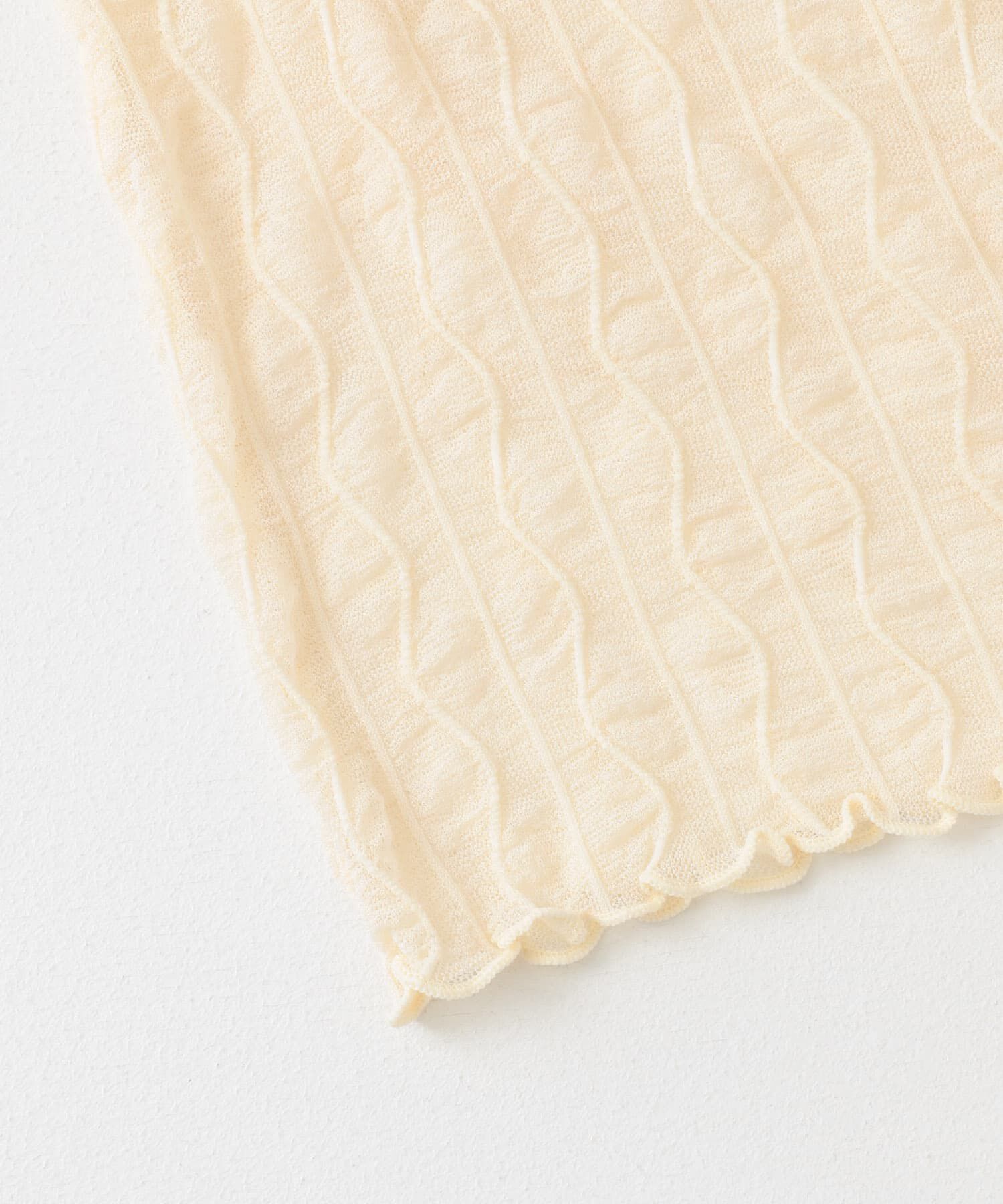 SENSE OF PLACE by URBAN RESEARCH「ウェーブパターンシアートップ(5分袖)」|Tシャツ・カットソー|