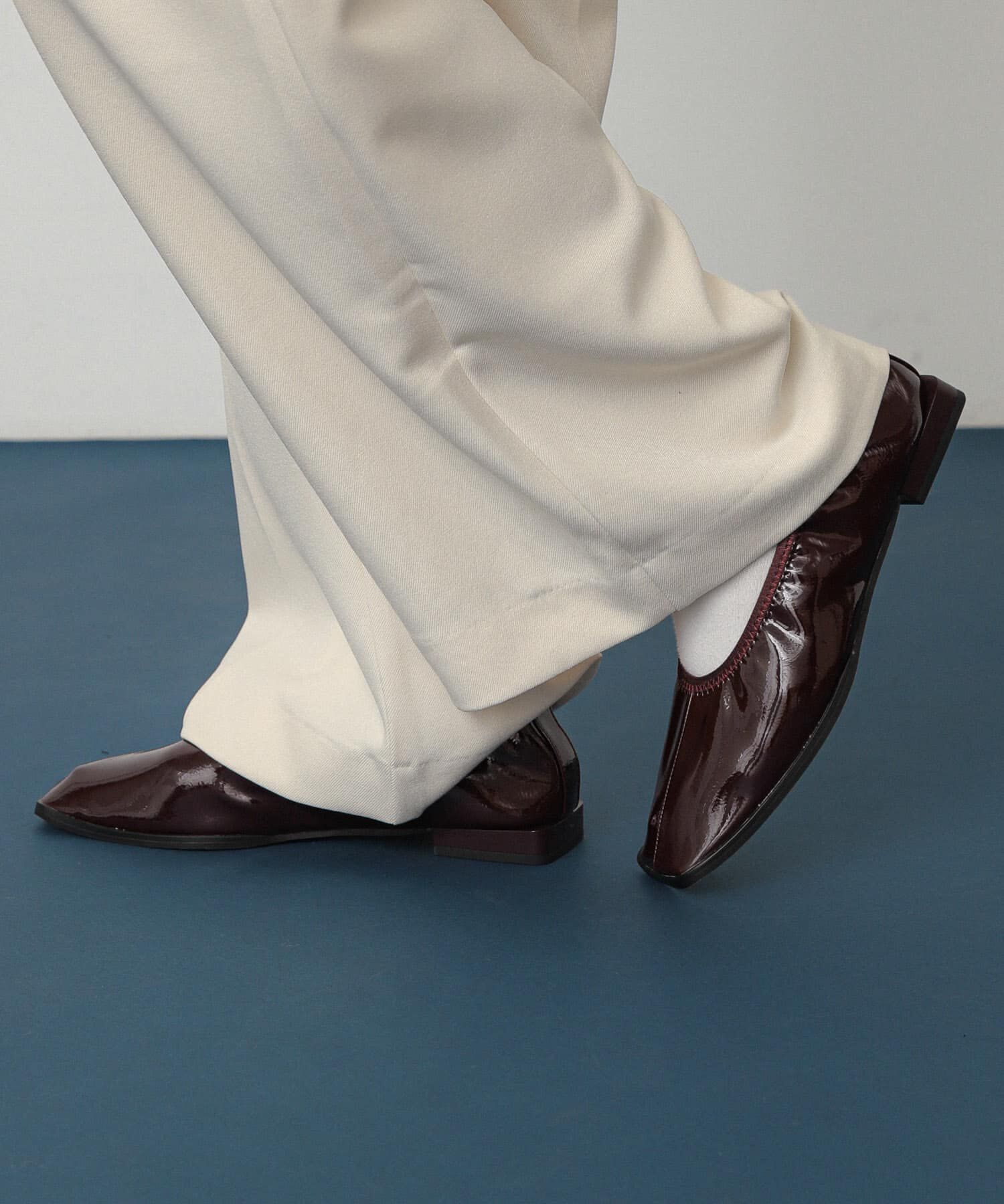 SENSE OF PLACE by URBAN RESEARCH「スクエアトゥフラットシューズ」|バレエシューズ|