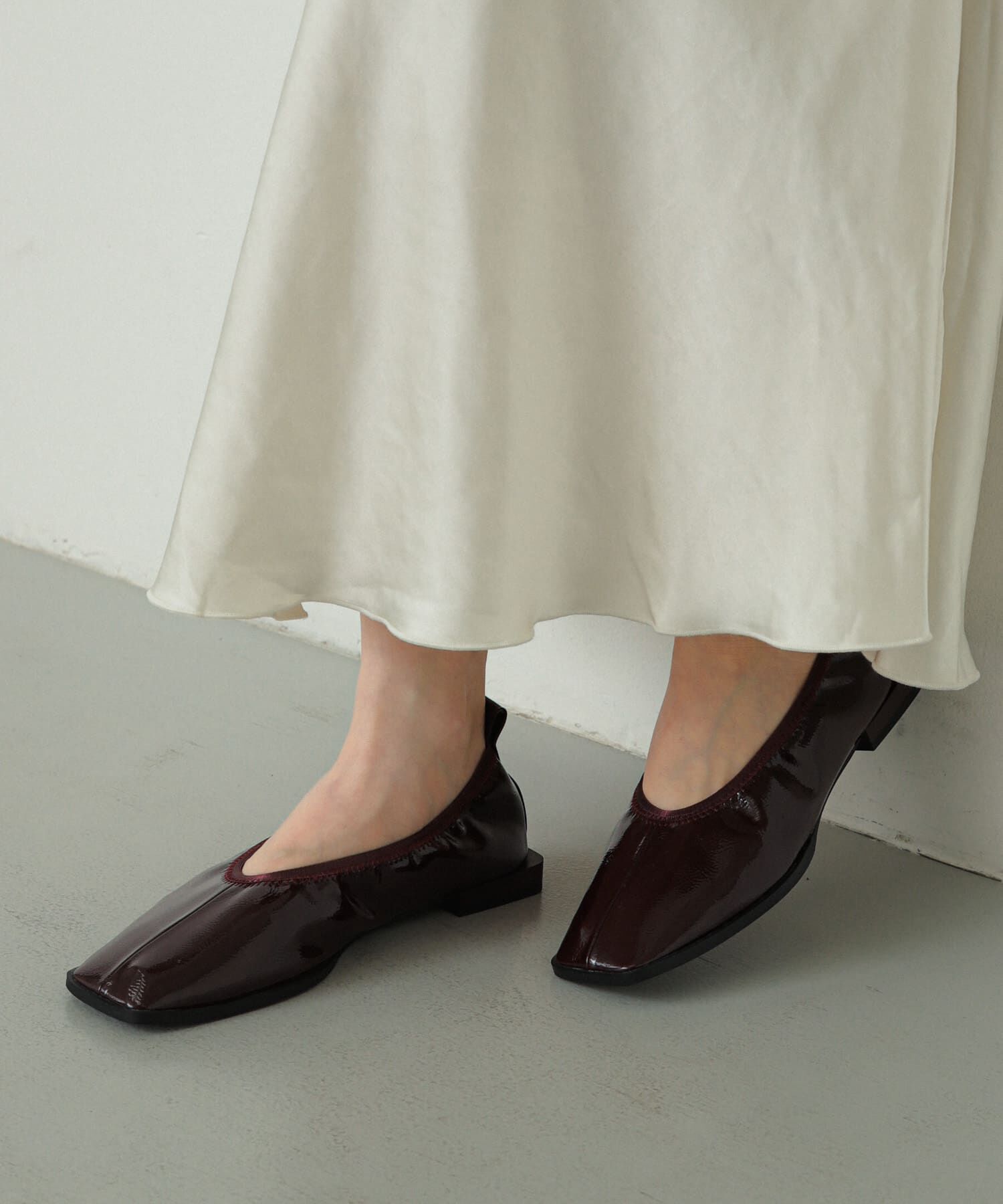 SENSE OF PLACE by URBAN RESEARCH「スクエアトゥフラットシューズ」|バレエシューズ|