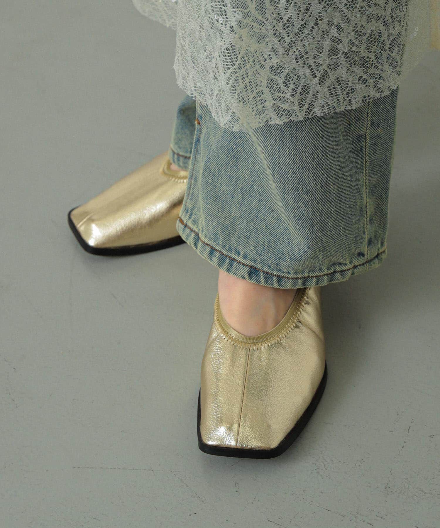 SENSE OF PLACE by URBAN RESEARCH「スクエアトゥフラットシューズ」|バレエシューズ|