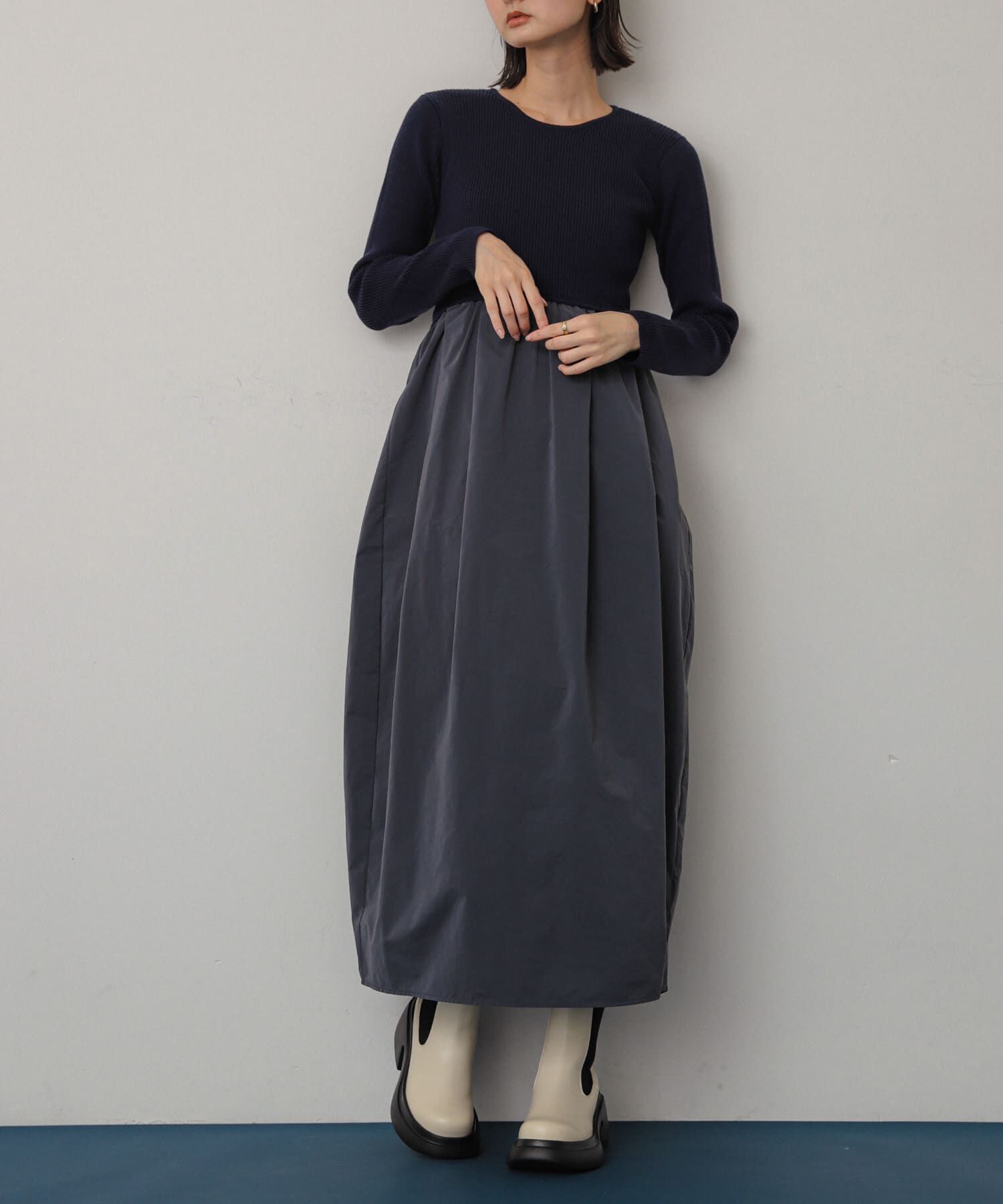 SENSE OF PLACE by URBAN RESEARCH「ドッキングコクーンワンピース」|ワンピース|