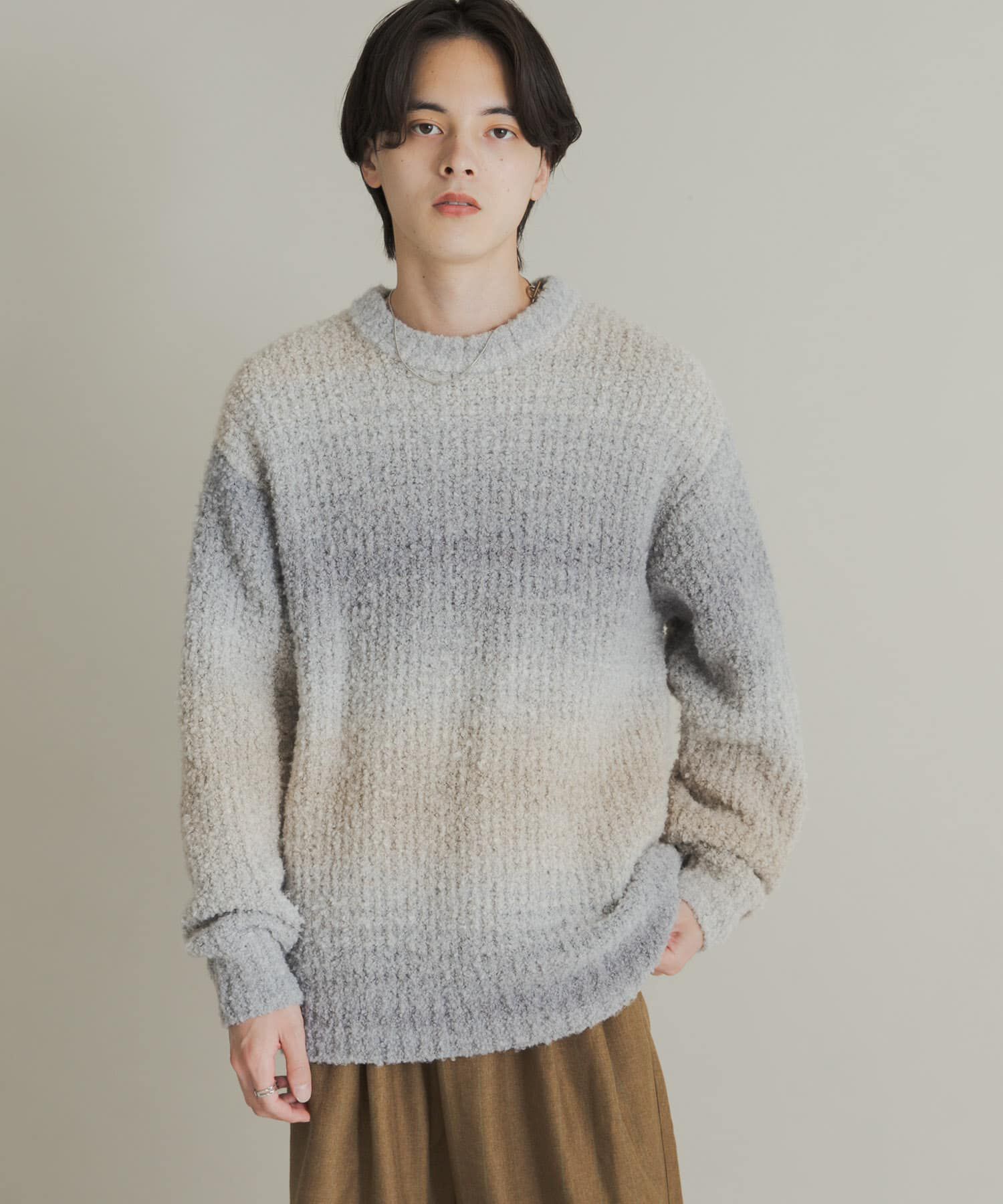 SENSE OF PLACE by URBAN RESEARCH「『ユニセックス』ブークレグラデーションニット」|ニット・セーター|