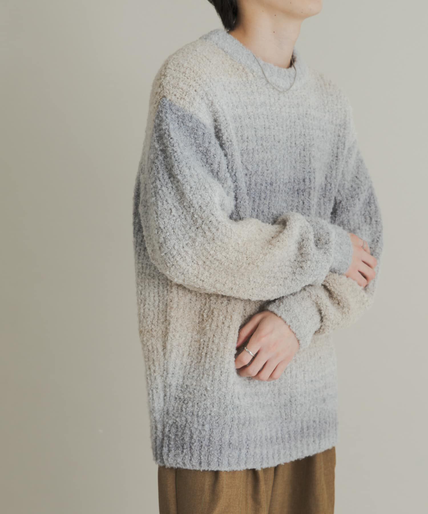 SENSE OF PLACE by URBAN RESEARCH「『ユニセックス』ブークレグラデーションニット」|ニット・セーター|