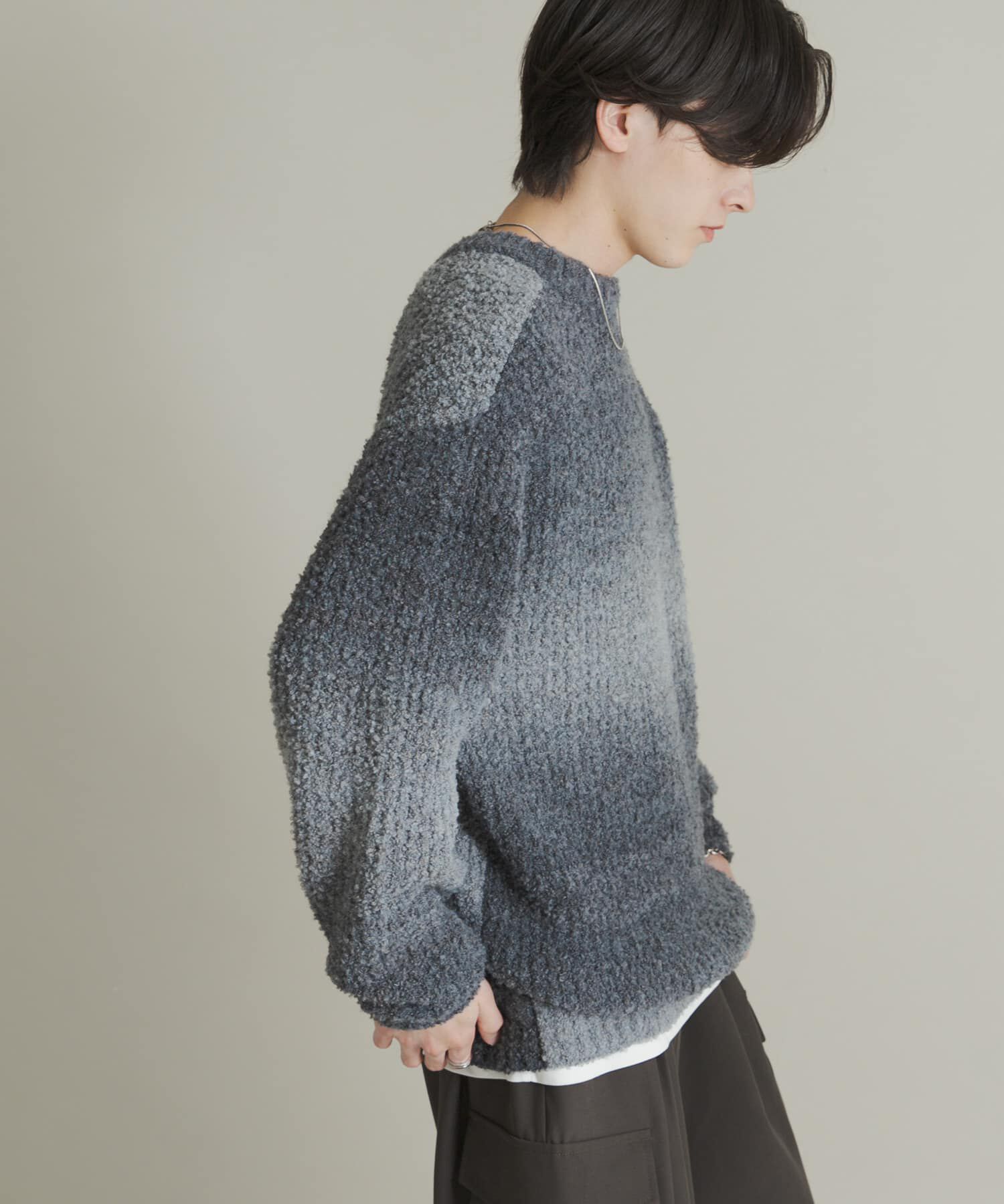 SENSE OF PLACE by URBAN RESEARCH「『ユニセックス』ブークレグラデーションニット」|ニット・セーター|