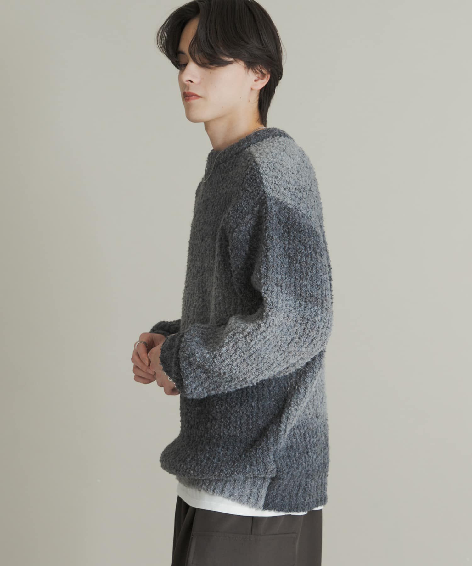 SENSE OF PLACE by URBAN RESEARCH「『ユニセックス』ブークレグラデーションニット」|ニット・セーター|