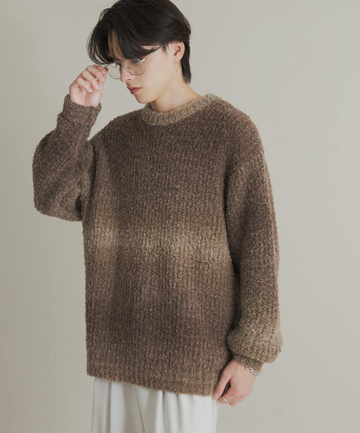 SENSE OF PLACE by URBAN RESEARCH「『ユニセックス』ブークレグラデーションニット」|ニット・セーター|