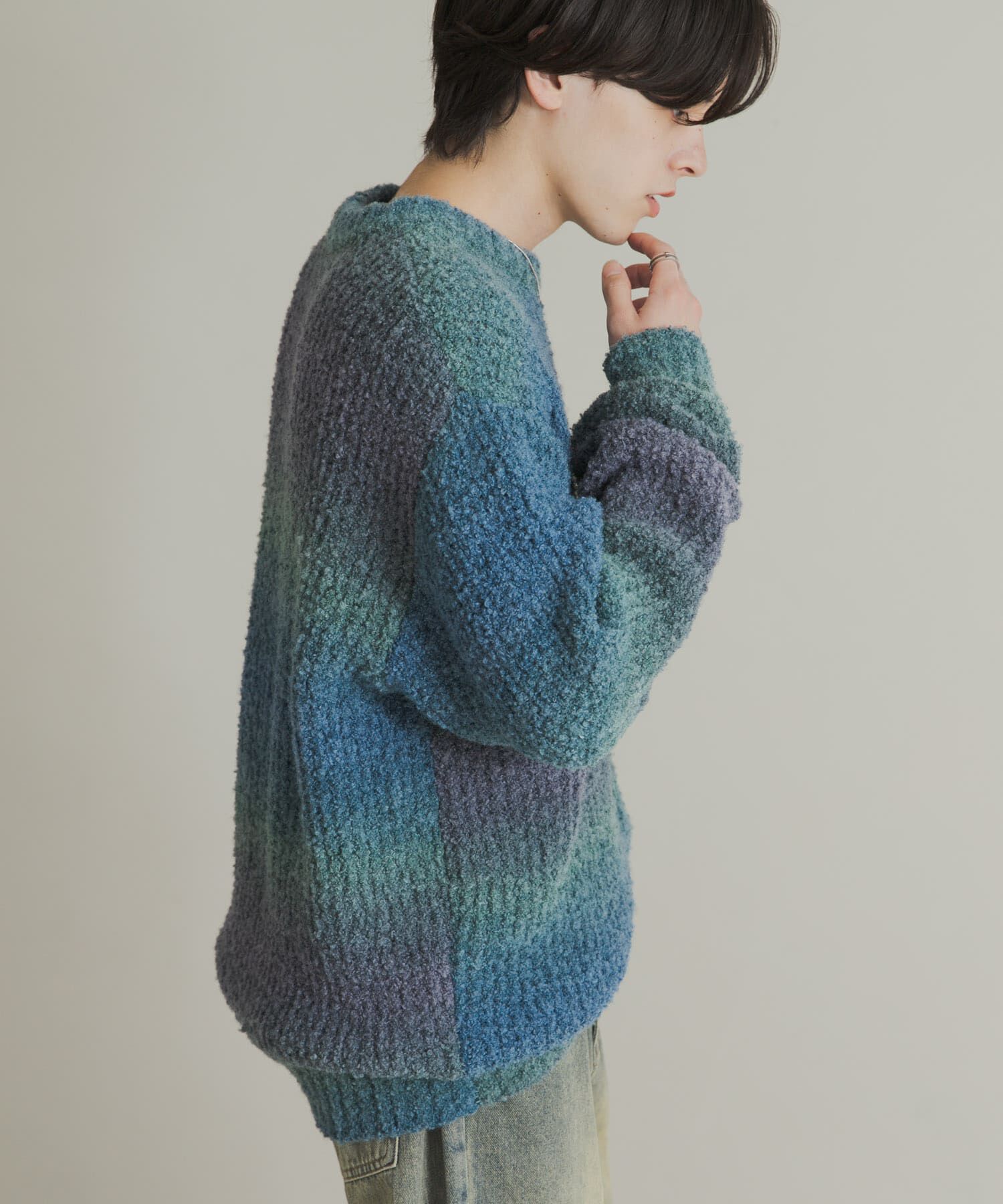 SENSE OF PLACE by URBAN RESEARCH「『ユニセックス』ブークレグラデーションニット」|ニット・セーター|
