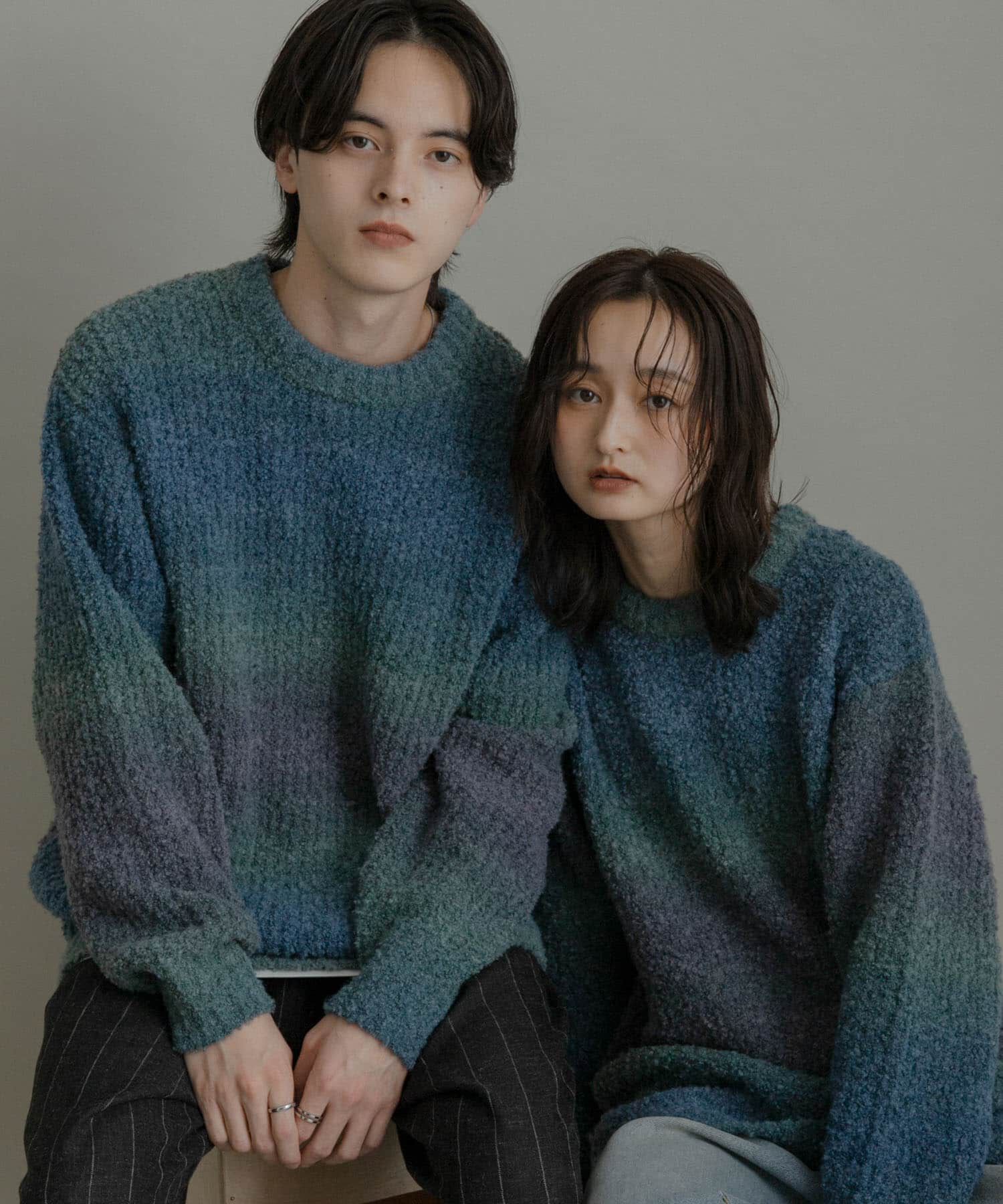 SENSE OF PLACE by URBAN RESEARCH「『ユニセックス』ブークレグラデーションニット」|ニット・セーター|