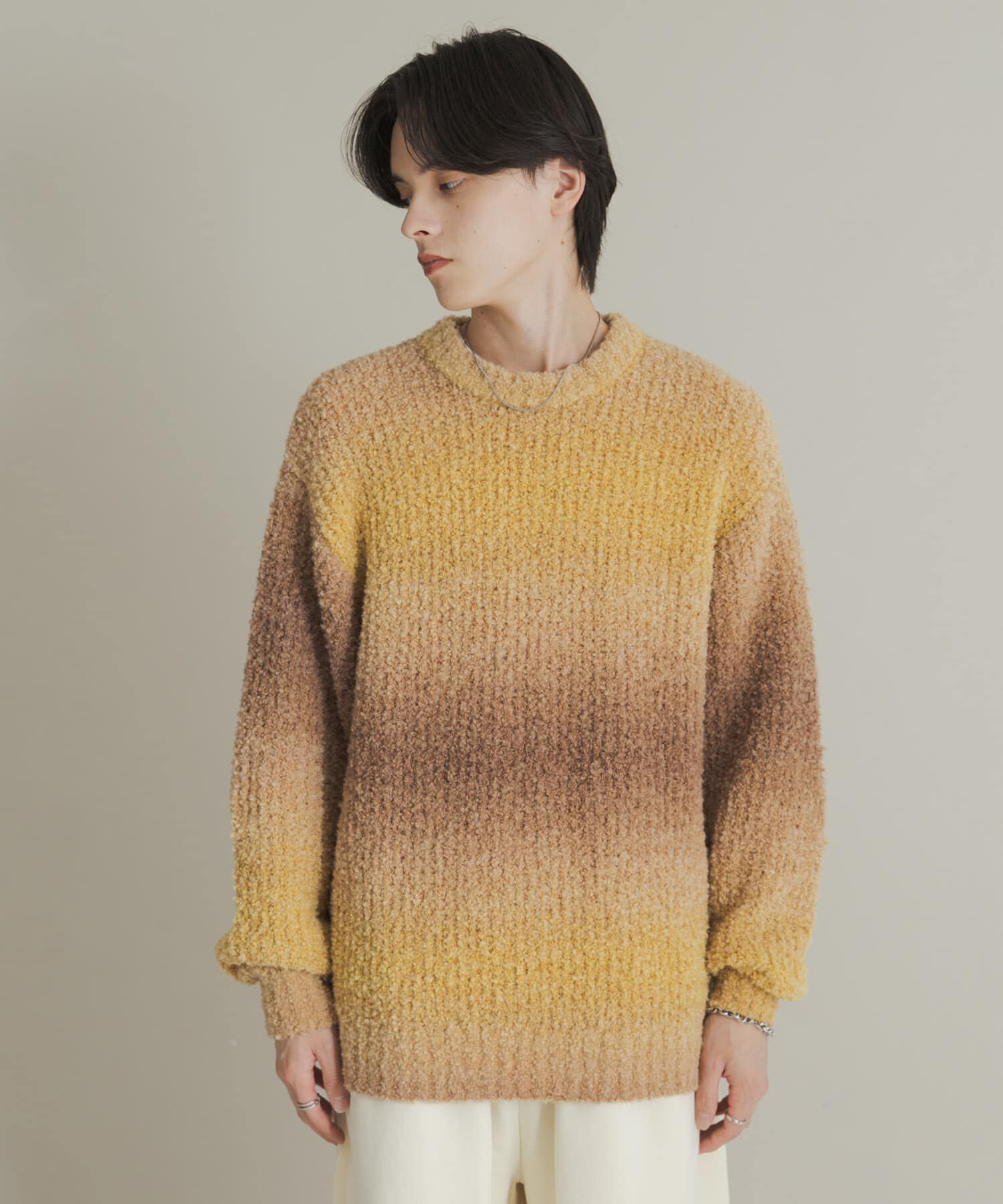 SENSE OF PLACE by URBAN RESEARCH「『ユニセックス』ブークレグラデーションニット」|ニット・セーター|