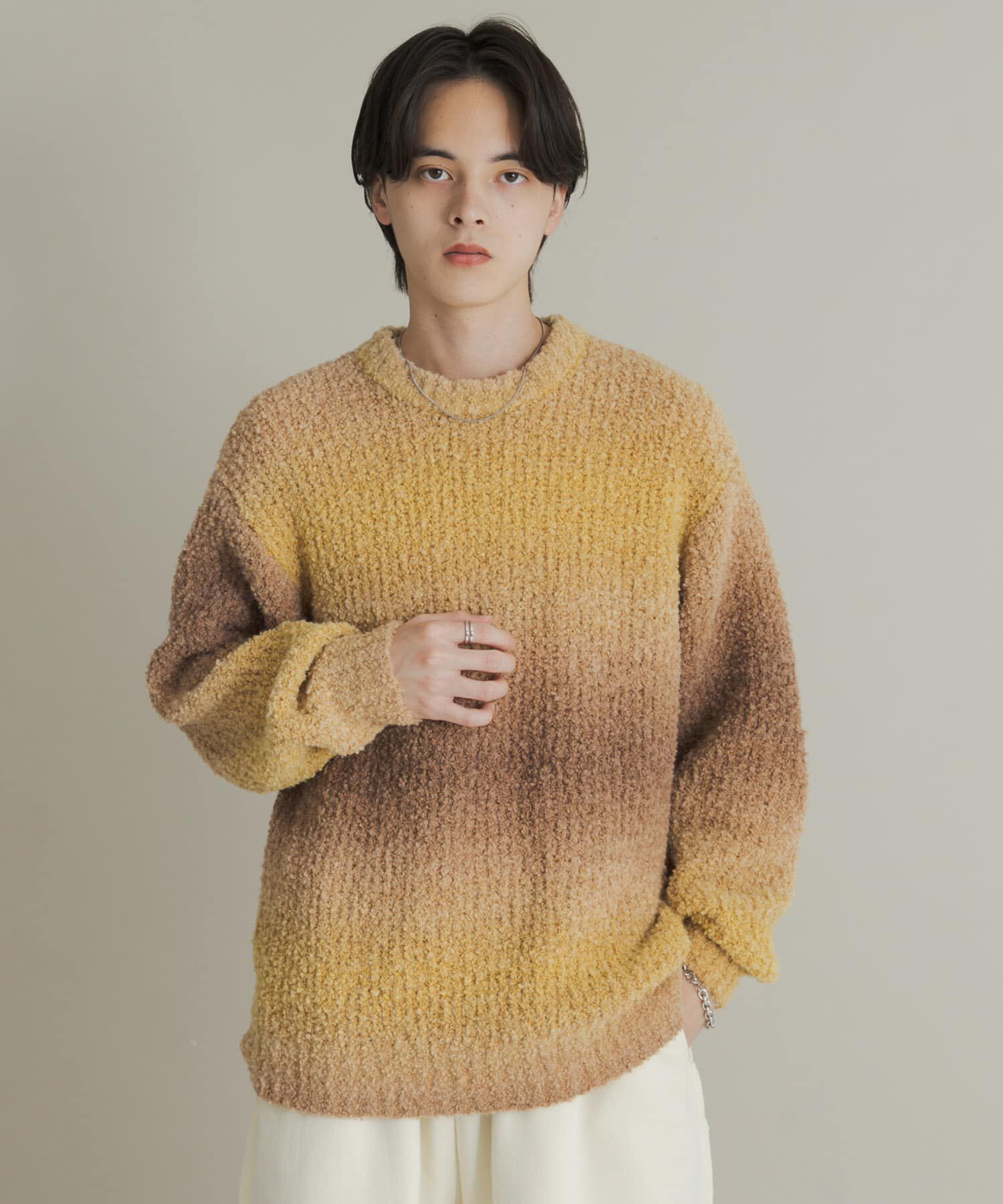 SENSE OF PLACE by URBAN RESEARCH「『ユニセックス』ブークレグラデーションニット」|ニット・セーター|