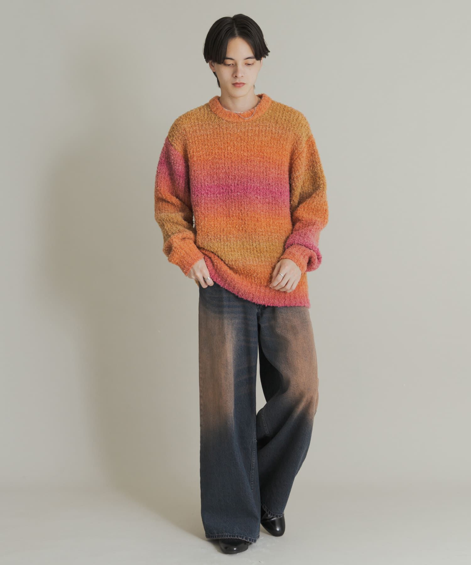 SENSE OF PLACE by URBAN RESEARCH「『ユニセックス』ブークレグラデーションニット」|ニット・セーター|