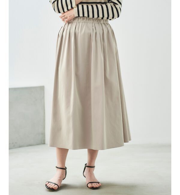  「リバーシブルタフタギャザースカート」|スカート|