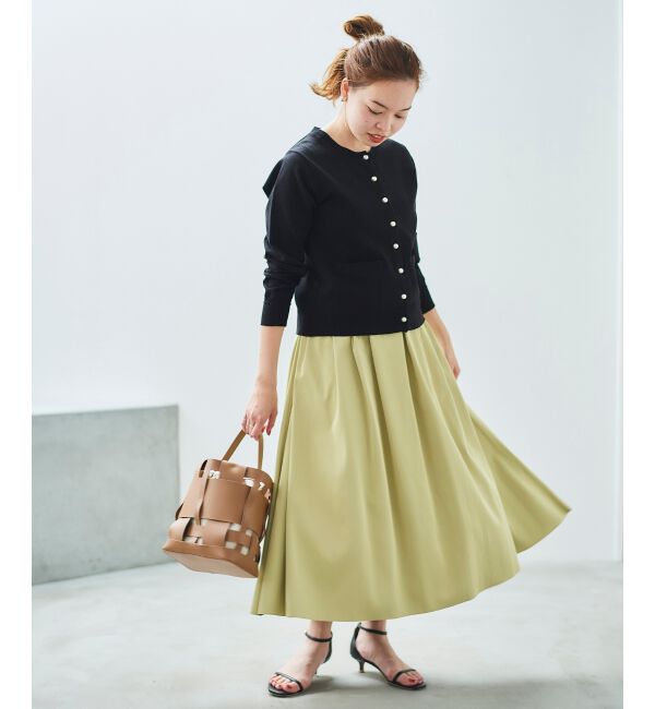  「リバーシブルタフタギャザースカート」|スカート|