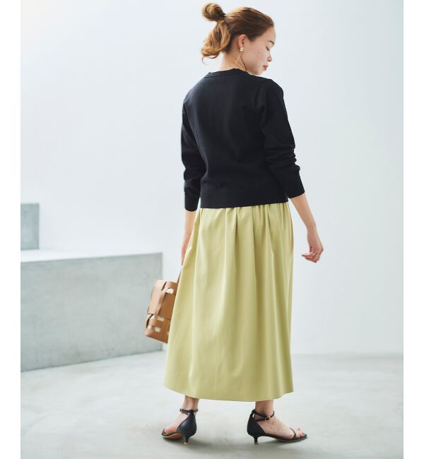  「リバーシブルタフタギャザースカート」|スカート|