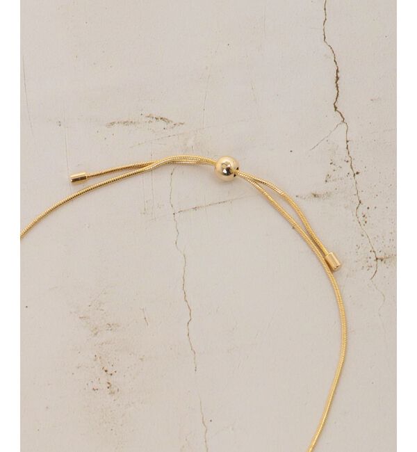 le.coeur blanc「ハーフチェーンスライドネックレス」|ネックレス|