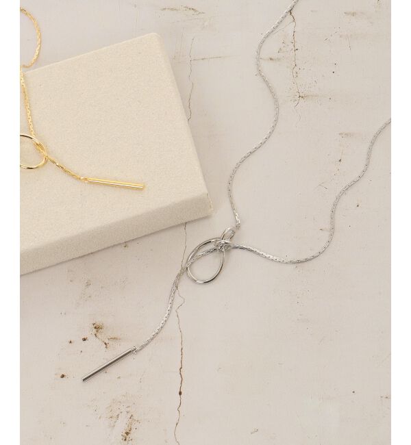 le.coeur blanc「サークルモチーフラリエットネックレス」|ネックレス|