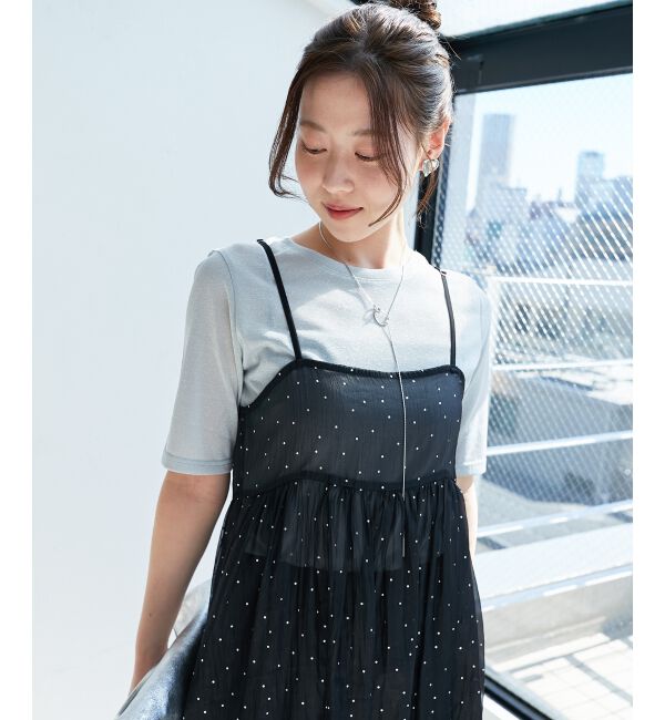 le.coeur blanc「サークルモチーフラリエットネックレス」|ネックレス|