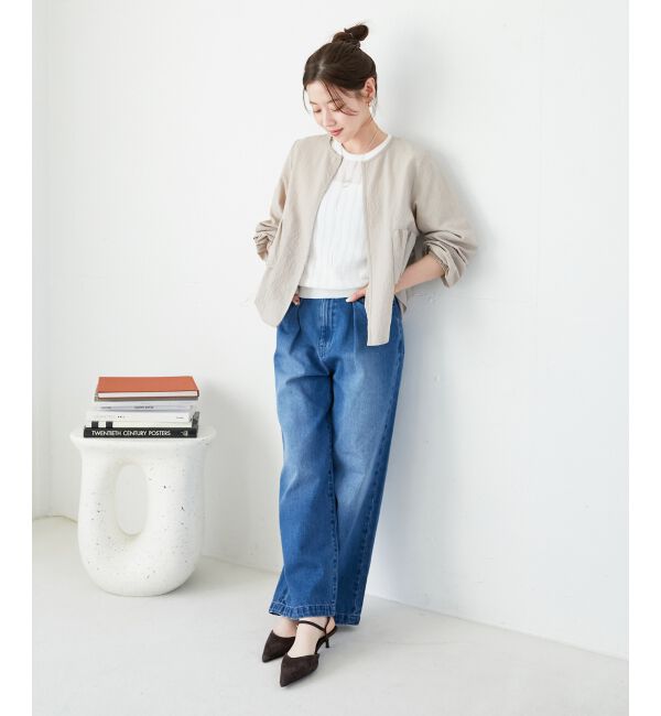  「《WEB限定アイテム》シアーストライプニット」|ニット・セーター|