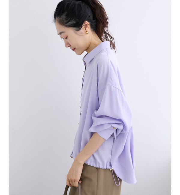  「裾ドロストレギュラーカラーシャツ」|シャツ・ブラウス|