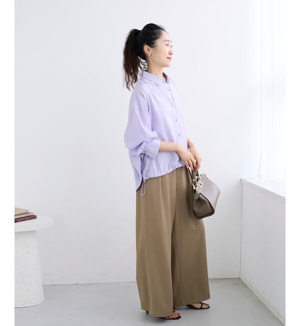  「裾ドロストレギュラーカラーシャツ」|シャツ・ブラウス|