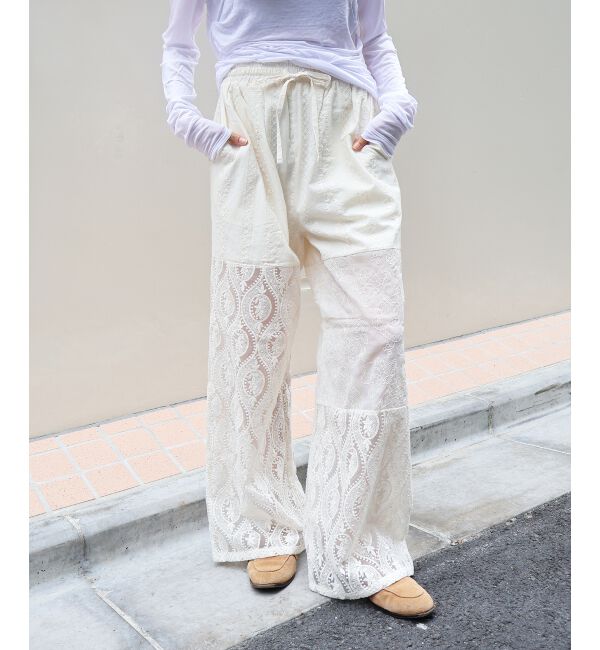  「《手洗い可能》vaneumレースドッキングパンツ」|その他|