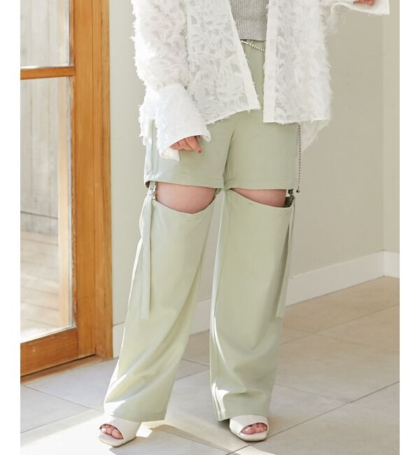 MAJESTICLEGON「2wayカッティングパンツ」|その他|Ｌ／グリーン