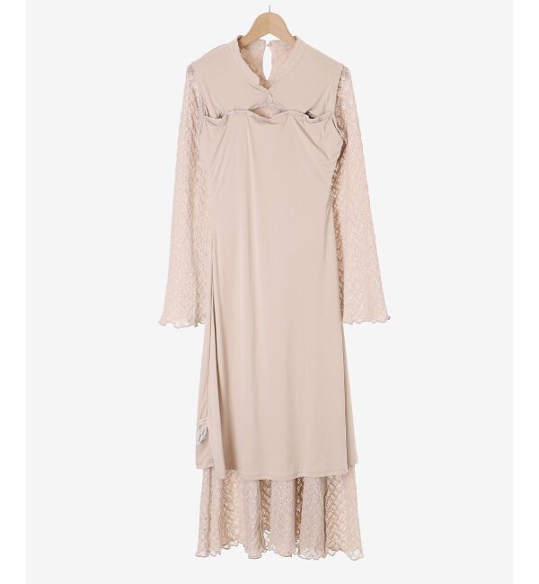 MAJESTICLEGON「ストレッチレースオープンワンピ」|ワンピース|