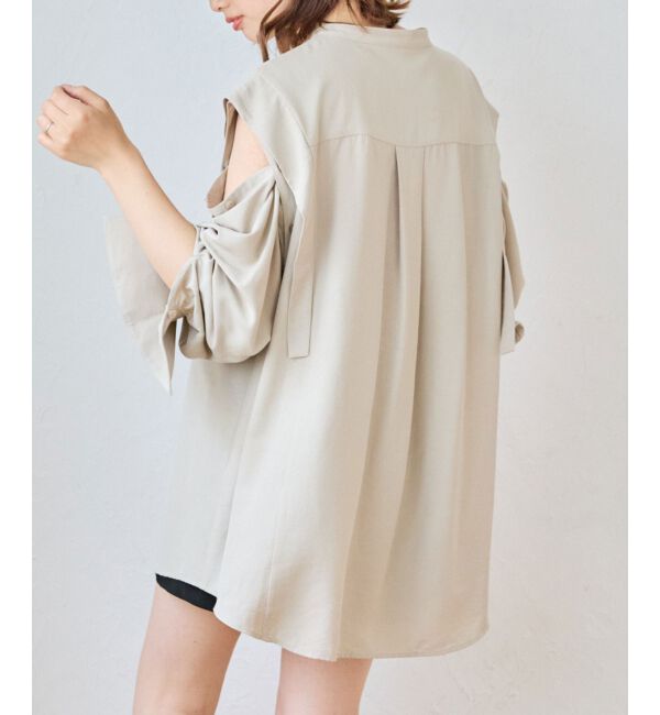 MAJESTICLEGON「2way肩あきレディシャツ」|シャツ・ブラウス|