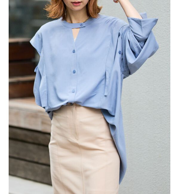 MAJESTICLEGON「2way肩あきレディシャツ」|シャツ・ブラウス|