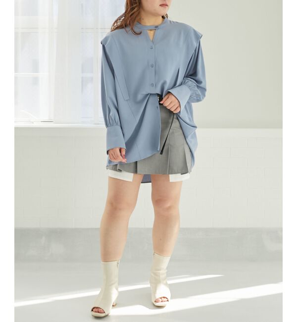 MAJESTICLEGON「2way肩あきレディシャツ」|シャツ・ブラウス|