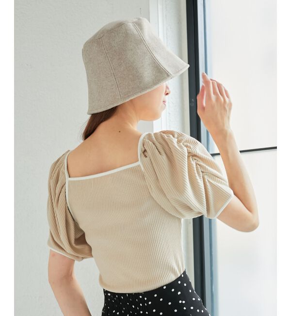 MAJESTICLEGON「パイピングリブトップス」|Tシャツ・カットソー|