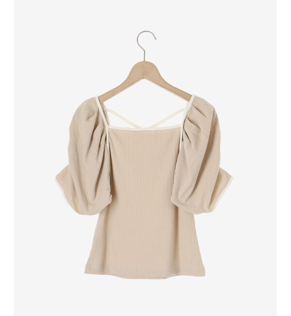 MAJESTICLEGON「パイピングリブトップス」|Tシャツ・カットソー|