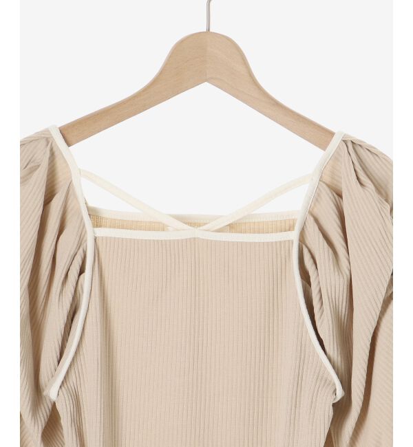 MAJESTICLEGON「パイピングリブトップス」|Tシャツ・カットソー|