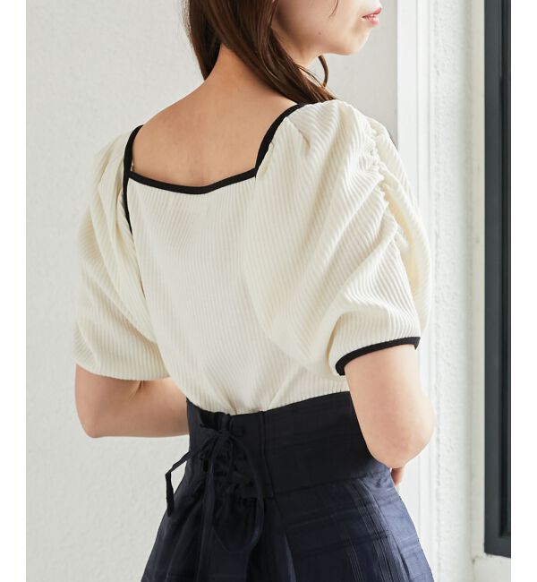 MAJESTICLEGON「パイピングリブトップス」|Tシャツ・カットソー|