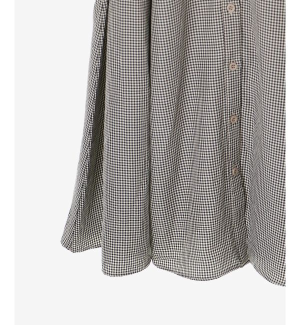  「サイドレースアップシャツワンピース」|ワンピース|