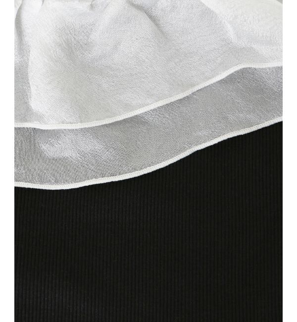  「シアーフリルオフショルカットトップス」|Tシャツ・カットソー|