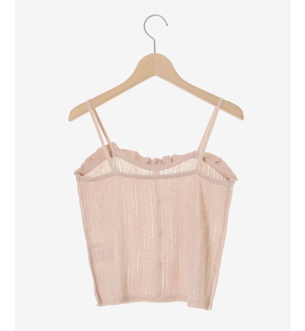  「キャミセットレーシー長袖カーデ」|カーディガン|