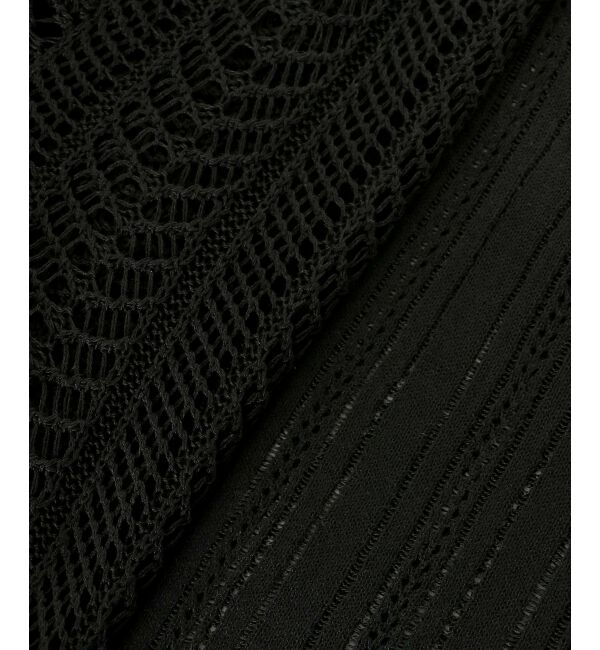  「キャミセットレーシー長袖カーデ」|カーディガン|