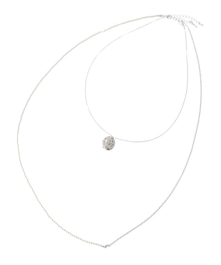 earth music&ecology「SET2点パールチェーンネックレス+コインモチーフネックレス」|ネックレス|