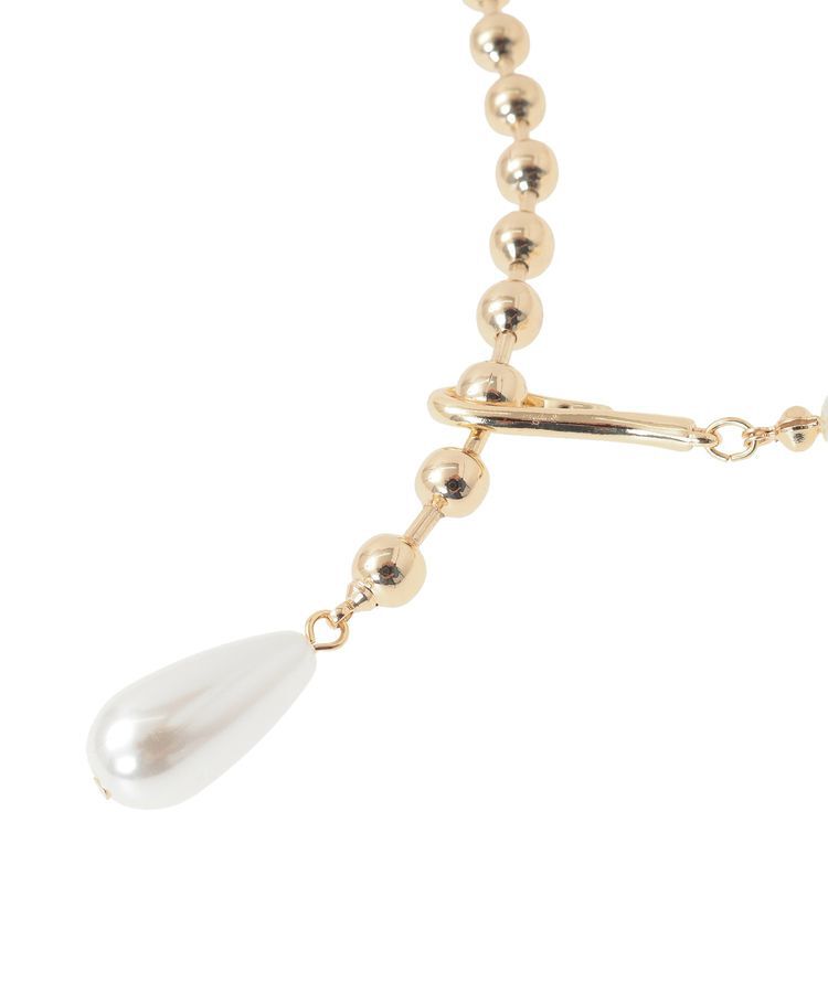 earth music&ecology「パールフックボールチェーンネックレス」|ネックレス|