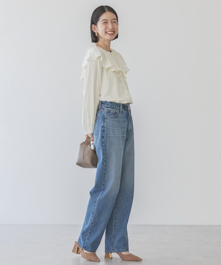 AMERICAN HOLIC「サラックール衿フリルラグランブラウス」|シャツ・ブラウス|