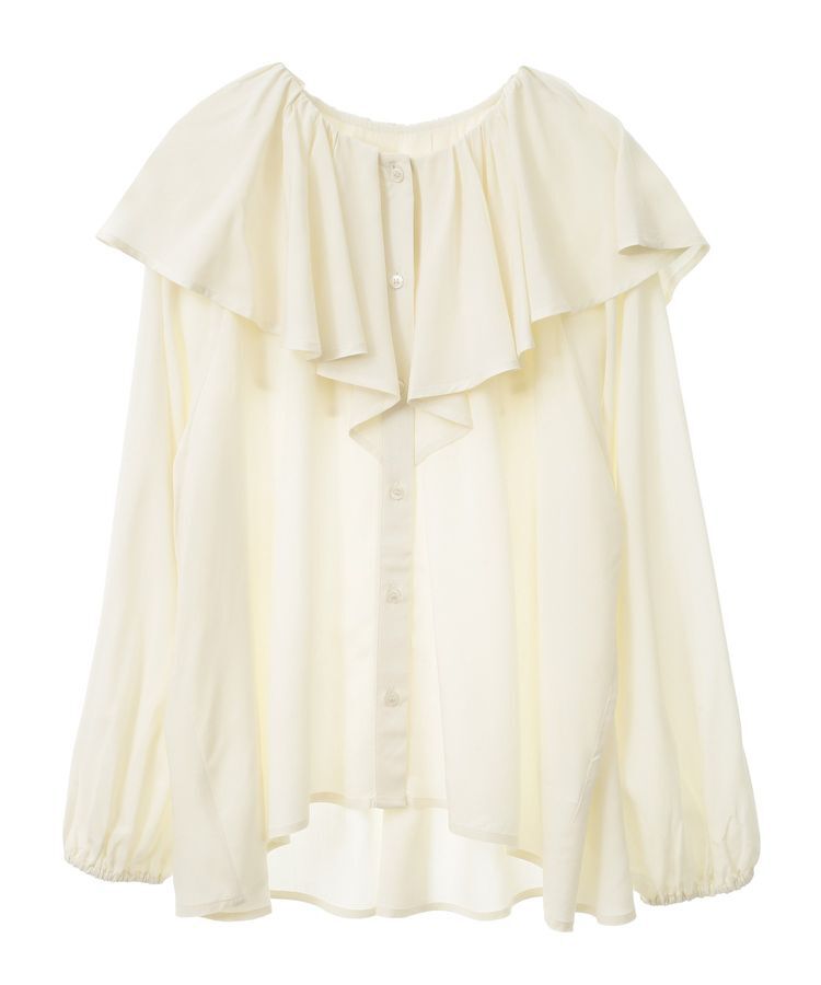 AMERICAN HOLIC「サラックール衿フリルラグランブラウス」|シャツ・ブラウス|