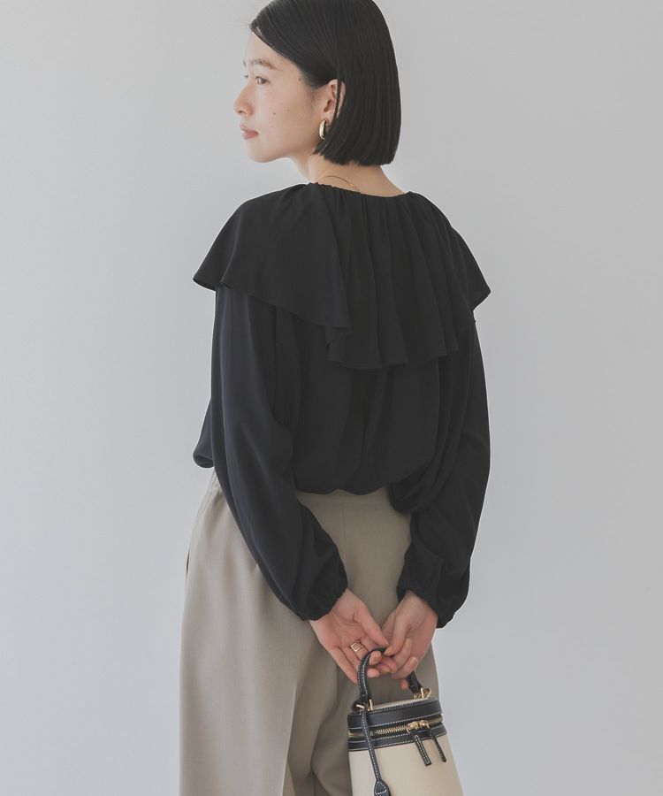 AMERICAN HOLIC「サラックール衿フリルラグランブラウス」|シャツ・ブラウス|