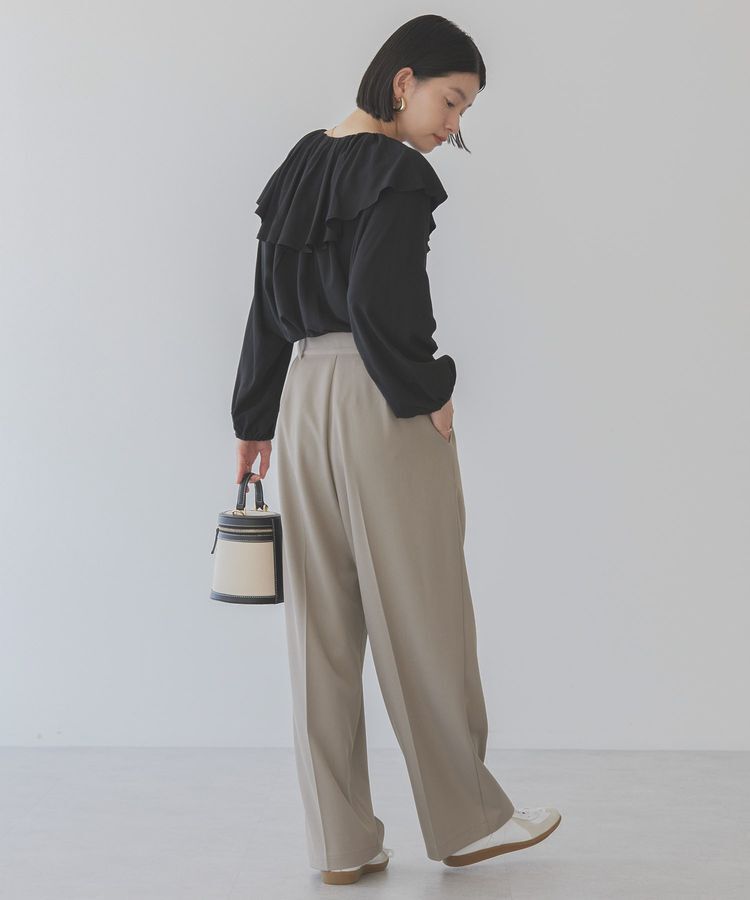 AMERICAN HOLIC「サラックール衿フリルラグランブラウス」|シャツ・ブラウス|