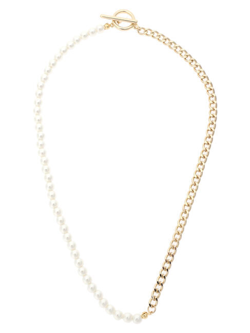  「・HALF TIME パールチェーンネックレス」|ネックレス|