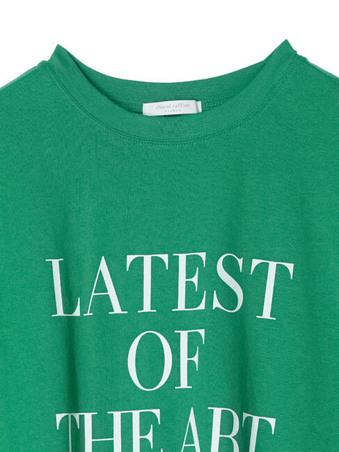 Green Parks「キレイ目ロゴ半袖チュニック」|チュニック|