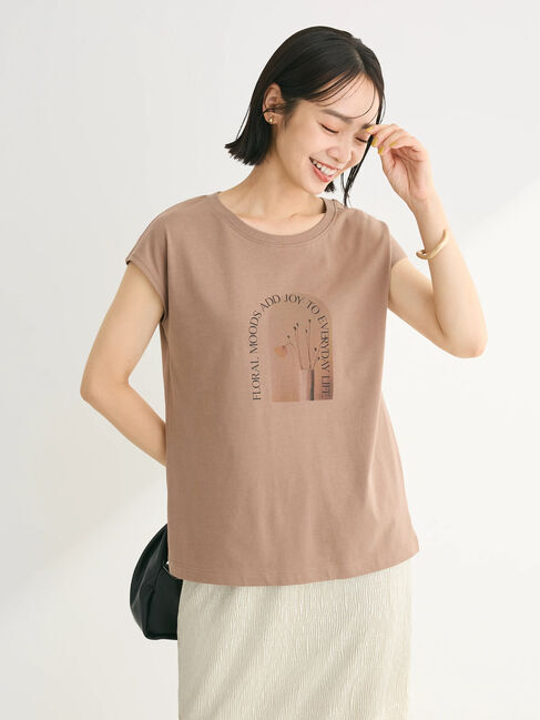 Green Parks「フラワーフォトコンパクトプルオーバー」|Tシャツ・カットソー|